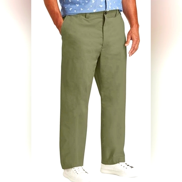 Amazon Essentials Other - Amazon Essentials Relaxed Chino Pants Lightweight Big & Tall Olive 44Wx28L